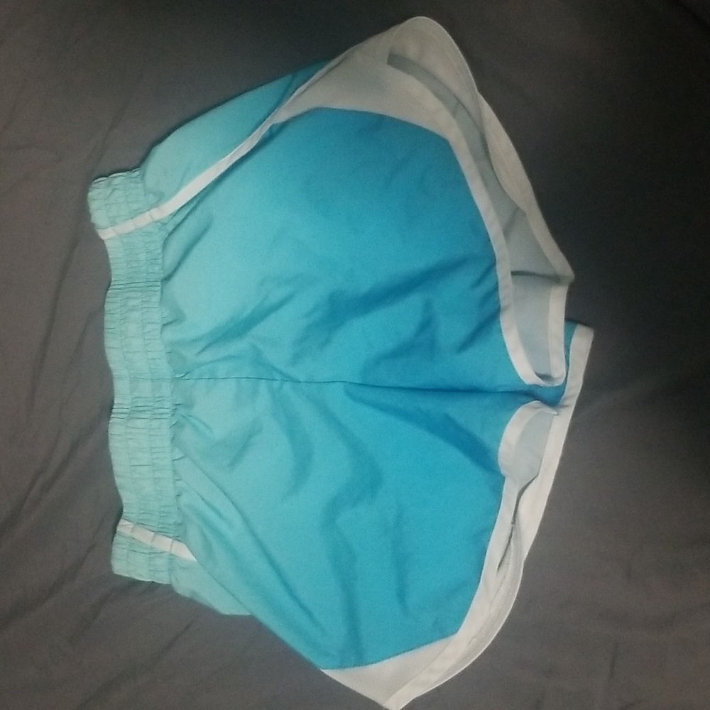 Blue athletic shorts